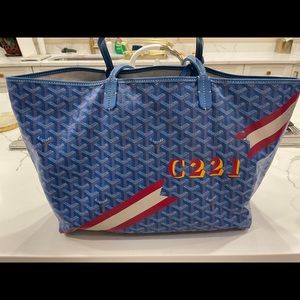 Goyard Light Blue PM St Louis Open Tote